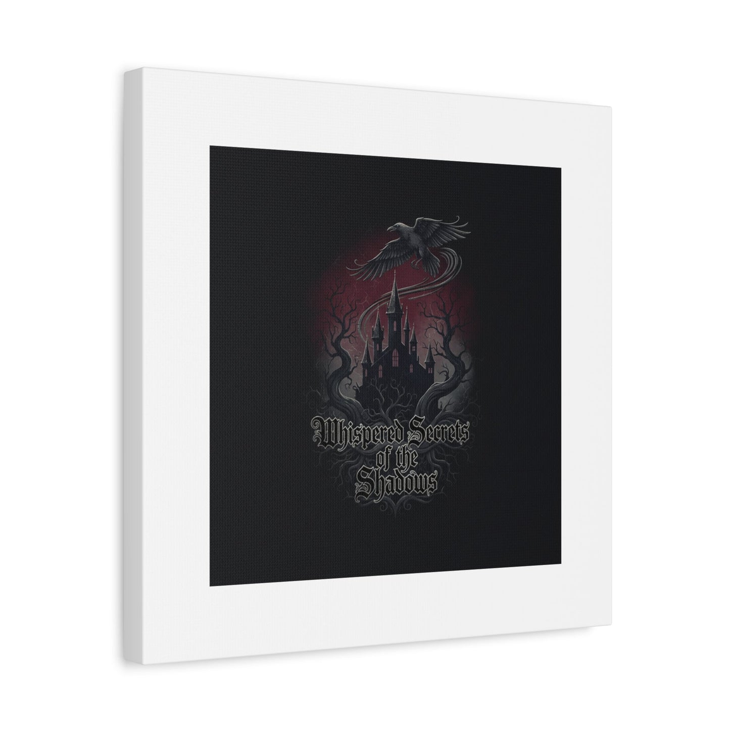 Whispered Secrets of the Shadows Castle Wall Art, Matte Canvas | Gothic Medieval Decor