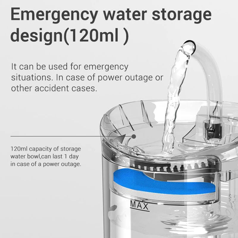 Pet Water Dispenser Automatic Circulation Intelligent Constant Temperature Electric Mute Water Dispenser Pet Supplies Accessory