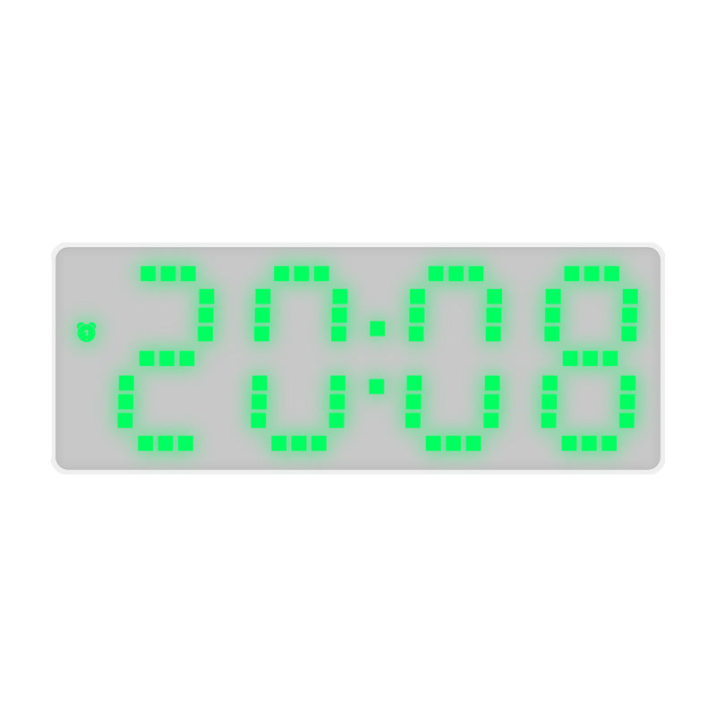 Simple Style LED Electronic Alarm Clock Battery and Plug-in Dual-use Timepiece Yida Time