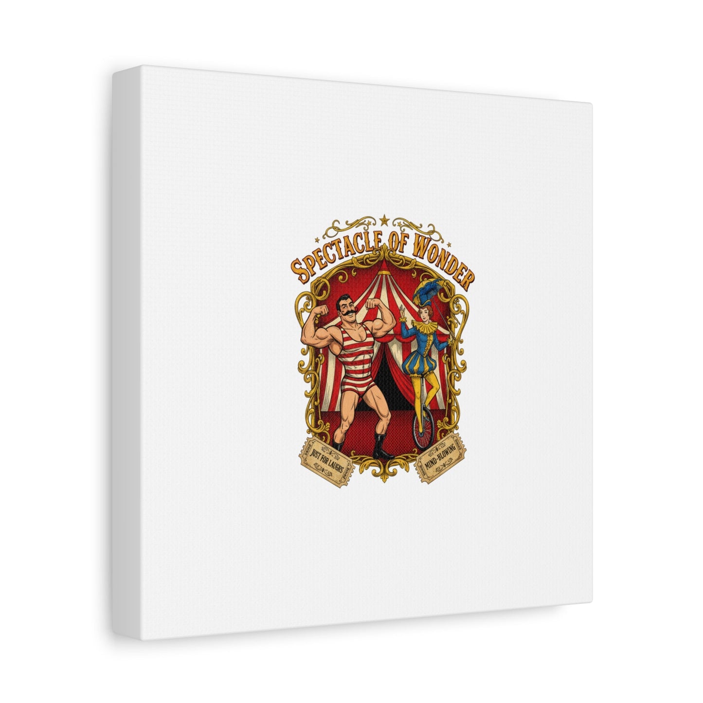 Spectacle of Wonder Circus Art Print, Canvas | Vintage Carnival Design