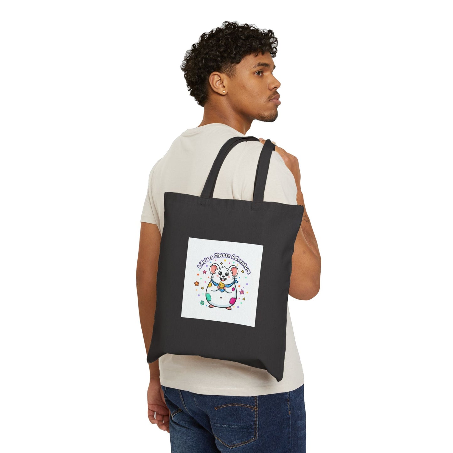 Cute Rat Cheer Tote | Rodent-Core, quirky animal pride