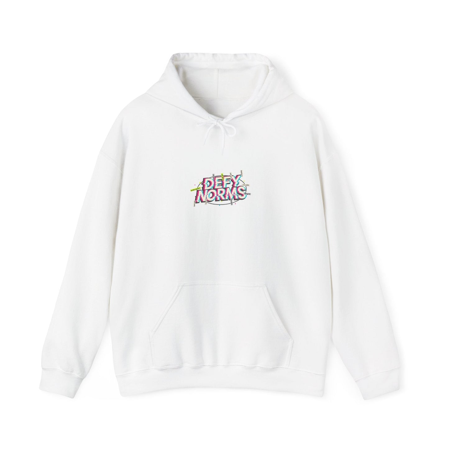 Anti-Norms Glitch Logo Hoodie | anti-aesthetic, chaotic design
