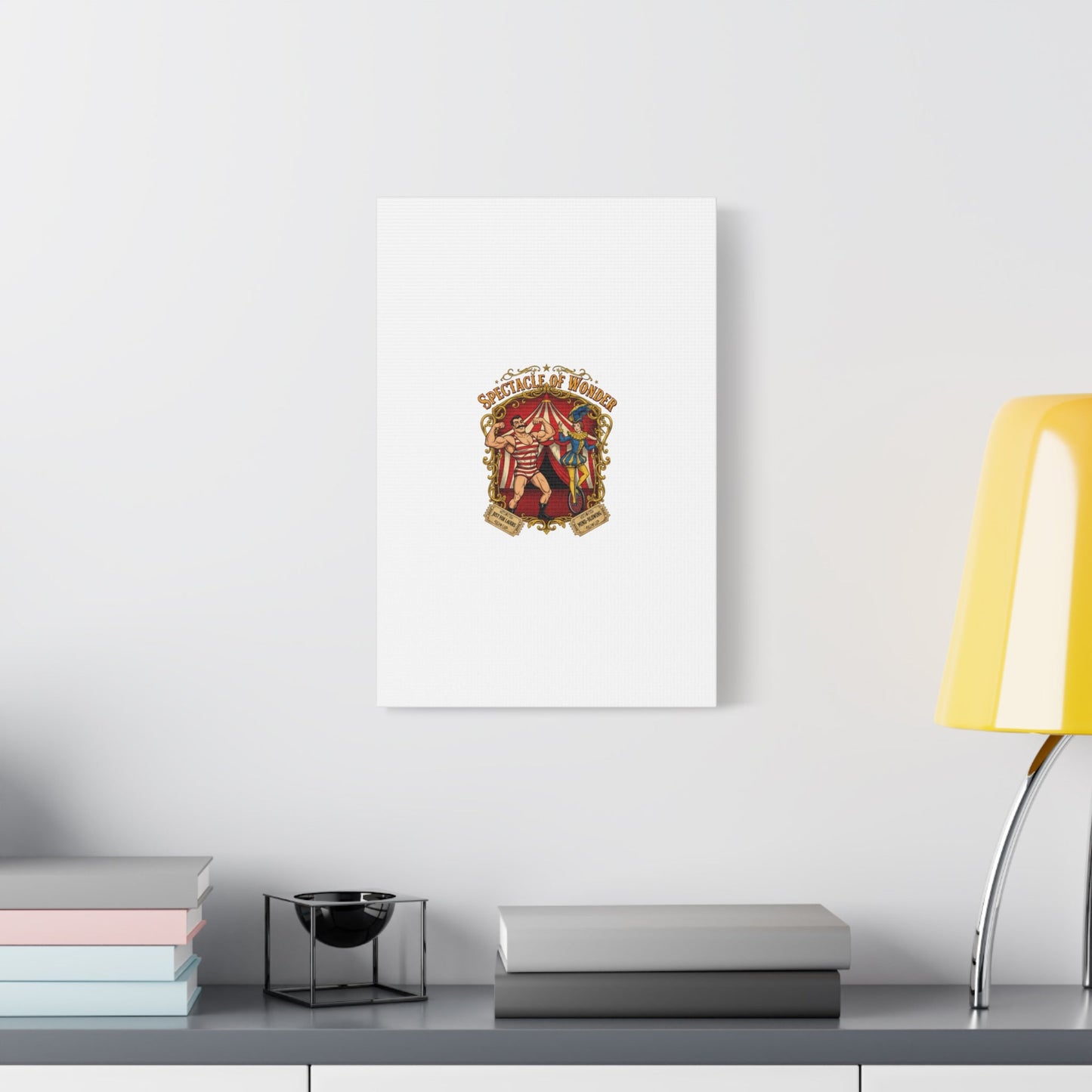 Spectacle of Wonder Circus Art Print, Canvas | Vintage Carnival Design