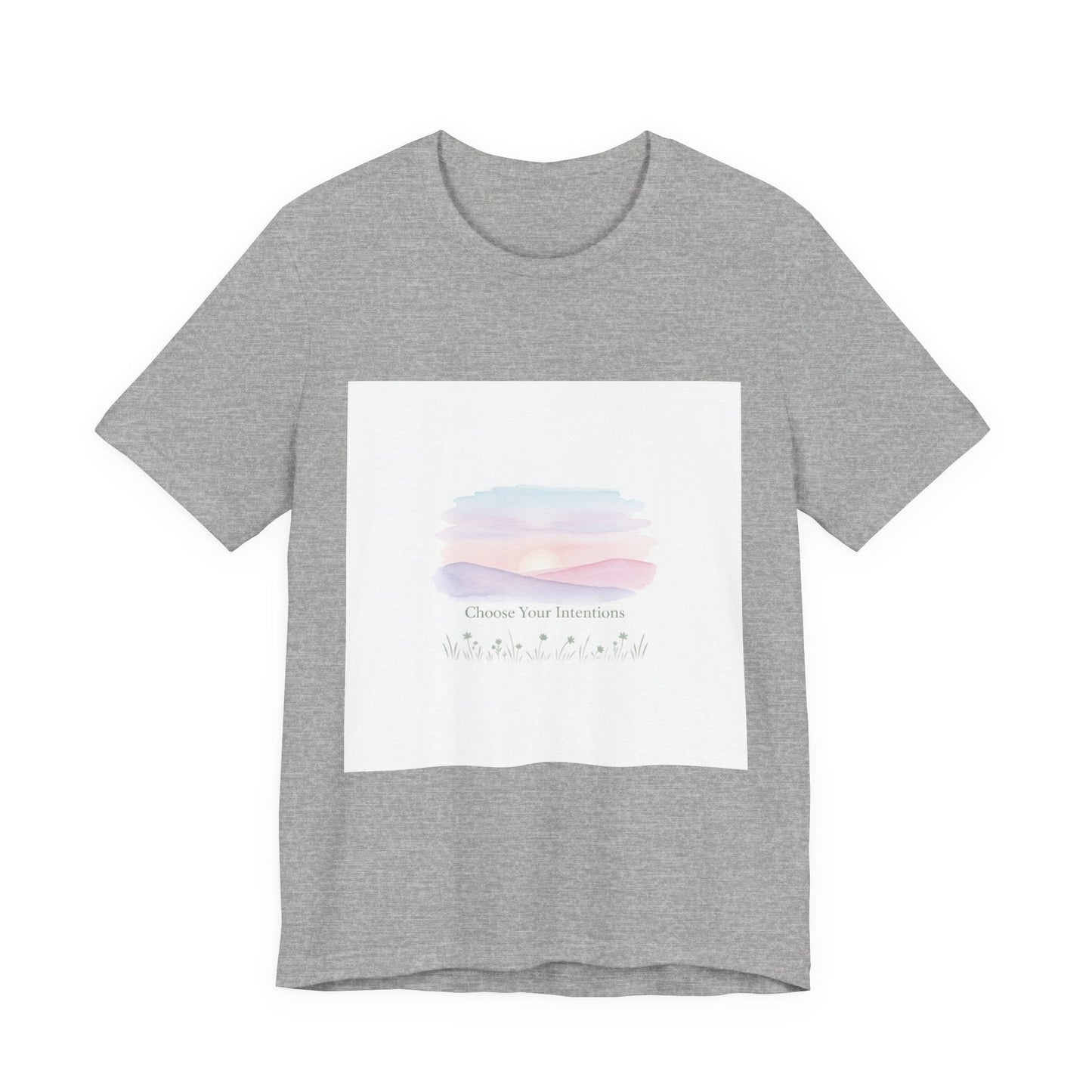 gentle intentions tee | mindful wellness pastel gradient