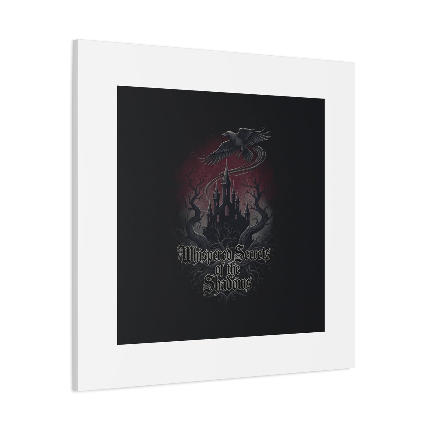 Whispered Secrets of the Shadows Castle Wall Art, Matte Canvas | Gothic Medieval Decor