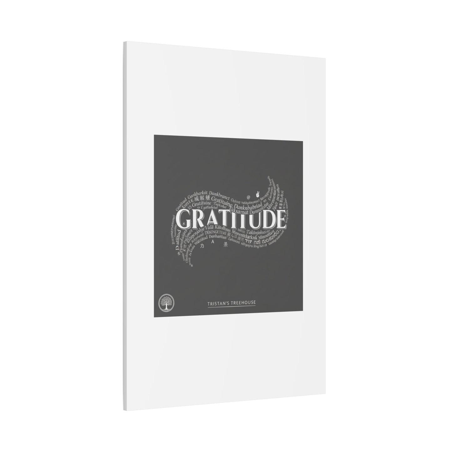 Gratitude Wall Art Matte Canvas | Tiny Treats, sweet uplifting print