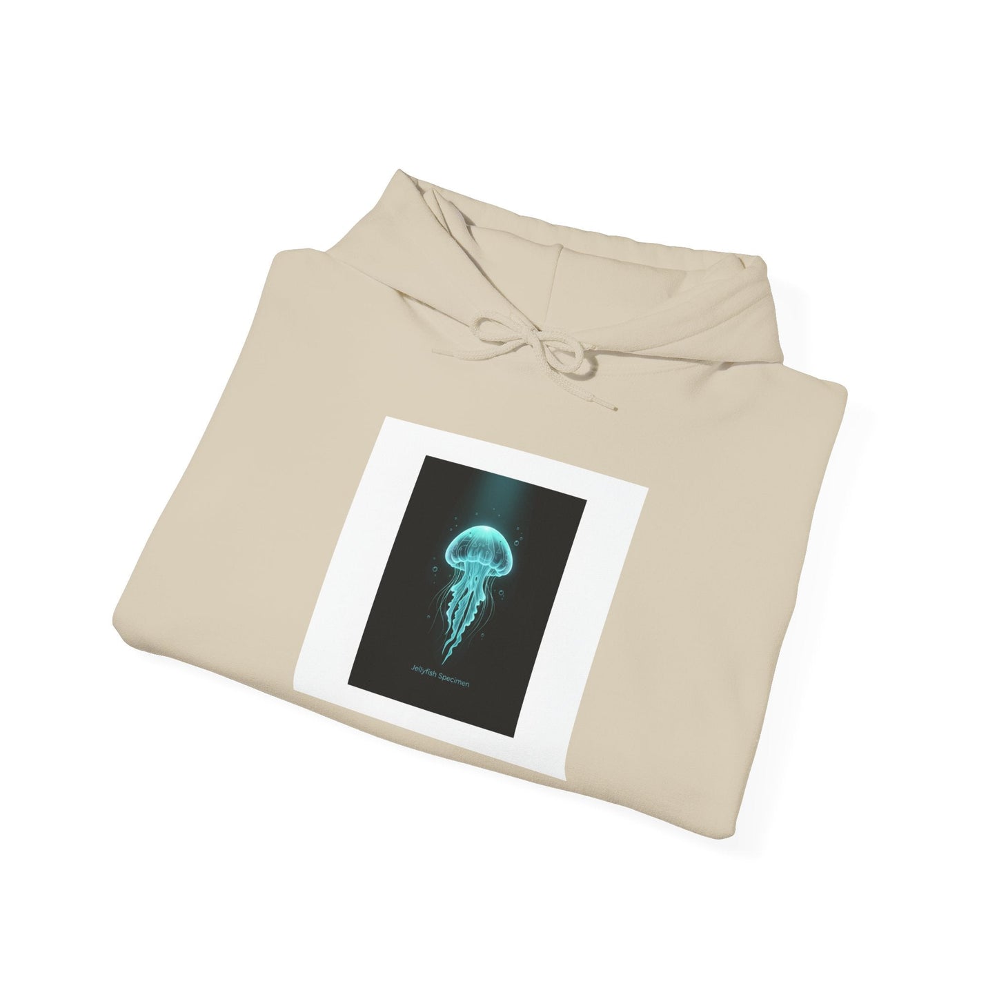 Bioluminescent Jellyfish Hoodie | neon jelly print, deep-sea aesthetic