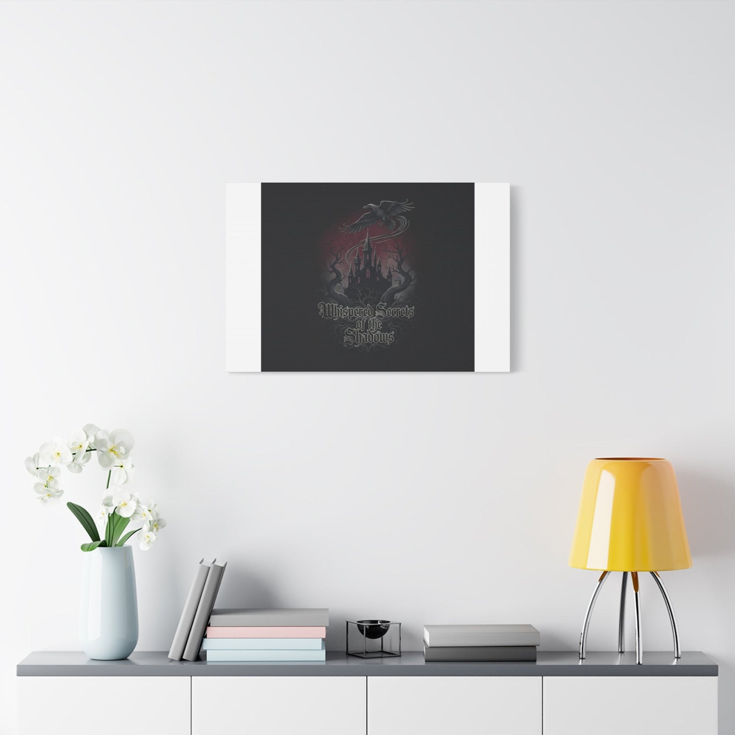 Whispered Secrets of the Shadows Castle Wall Art, Matte Canvas | Gothic Medieval Decor