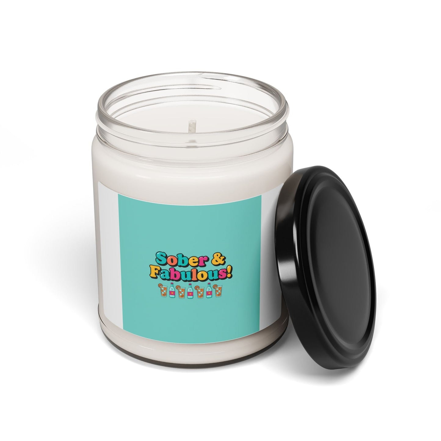Sober & Fabulous Candle, Dry January mocktail trend soy candle