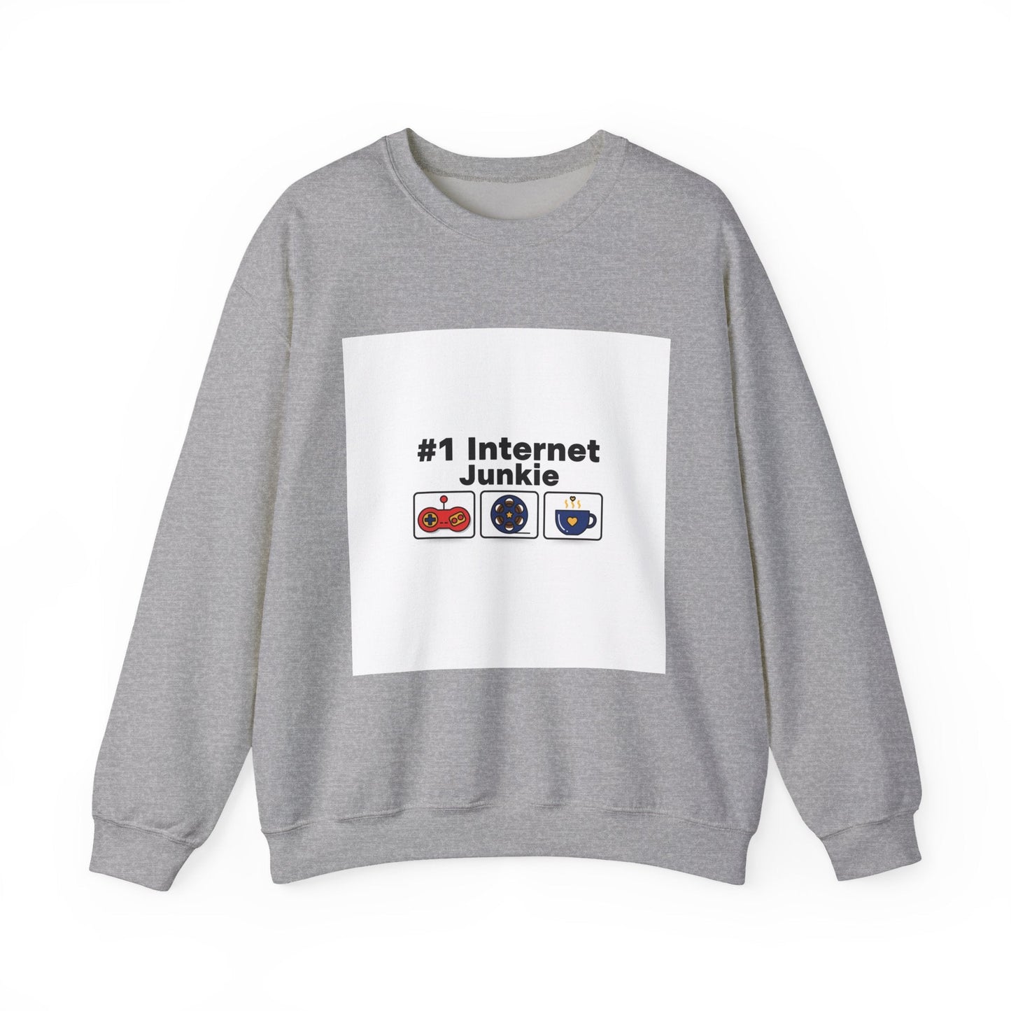 #1 Internet Junkie Sweatshirt | Top-List Ranking Graphic, List Lover Crew