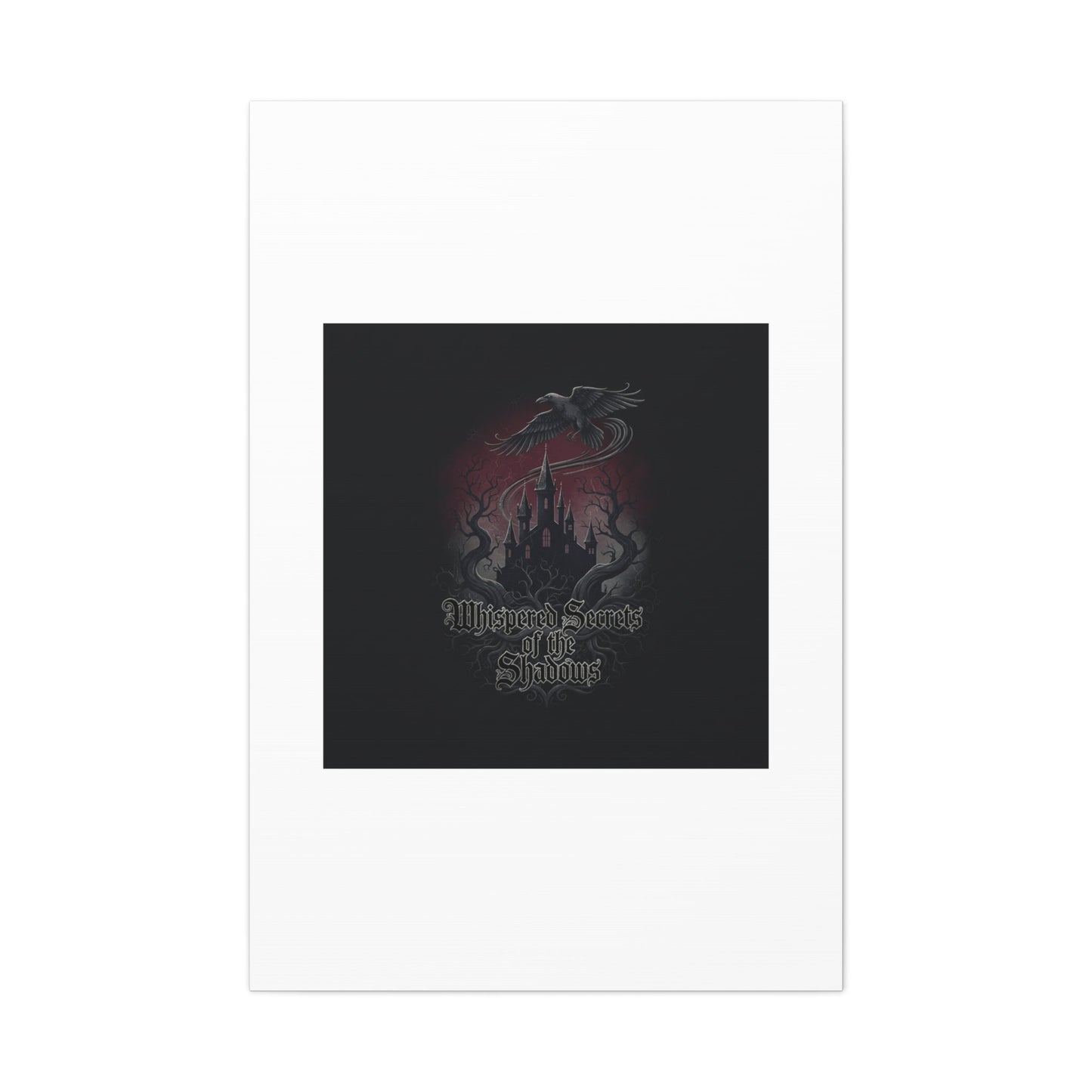 Whispered Secrets of the Shadows Castle Wall Art, Matte Canvas | Gothic Medieval Decor
