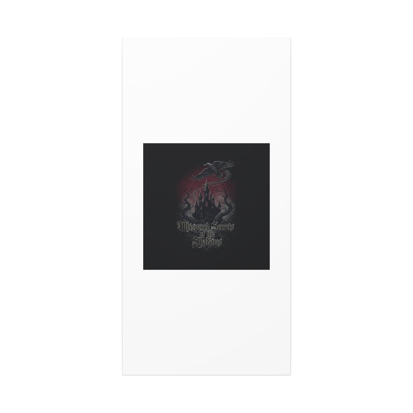 Whispered Secrets of the Shadows Castle Wall Art, Matte Canvas | Gothic Medieval Decor