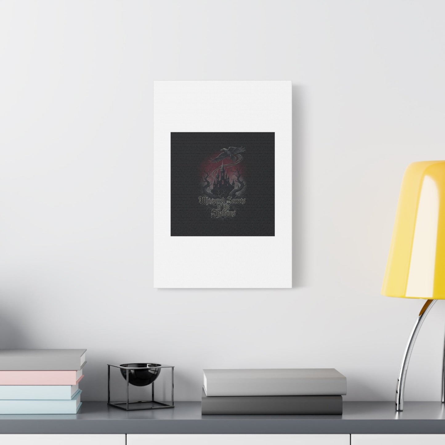 Whispered Secrets of the Shadows Castle Wall Art, Matte Canvas | Gothic Medieval Decor