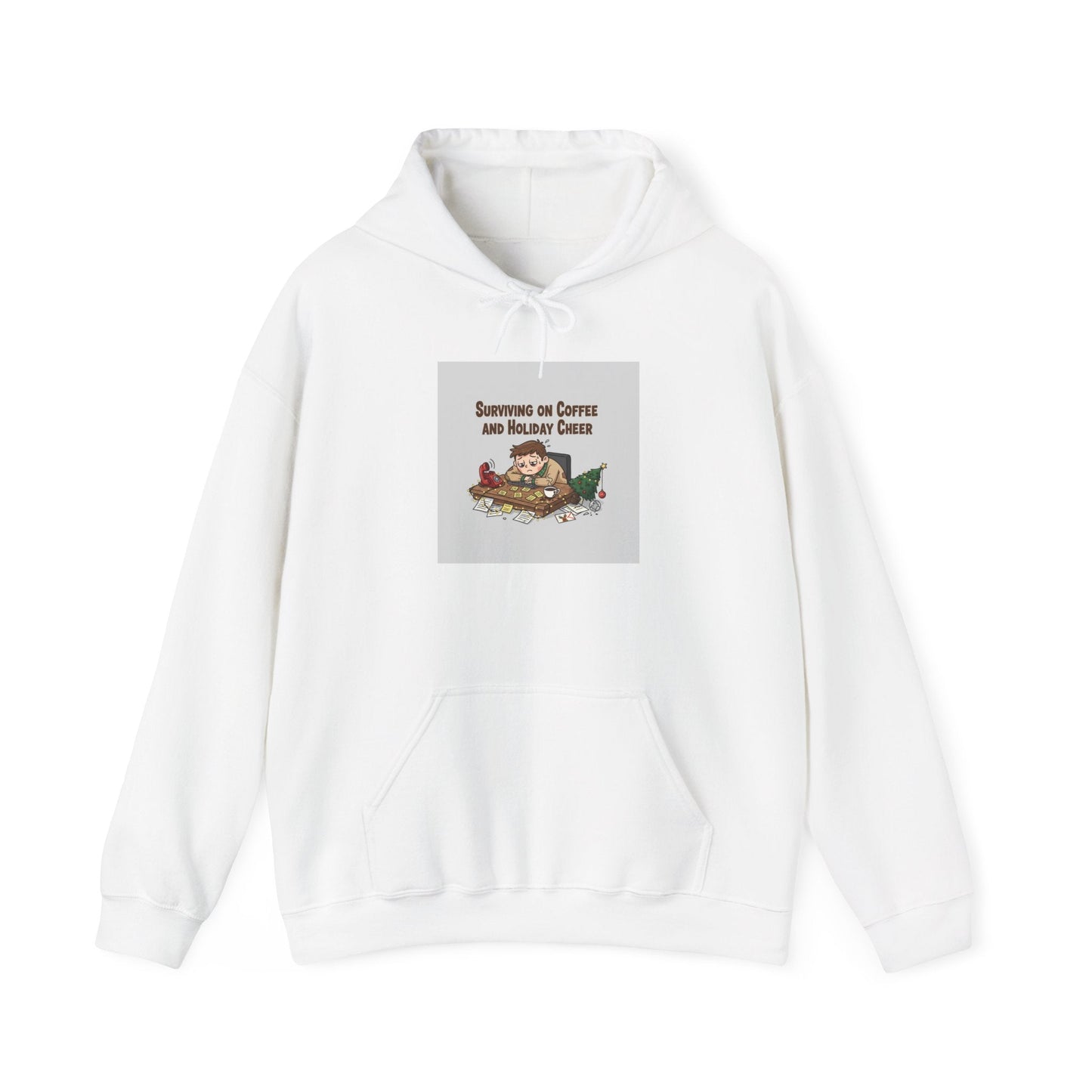 festive but tired hoodie | holiday stress shirt, burnout meme