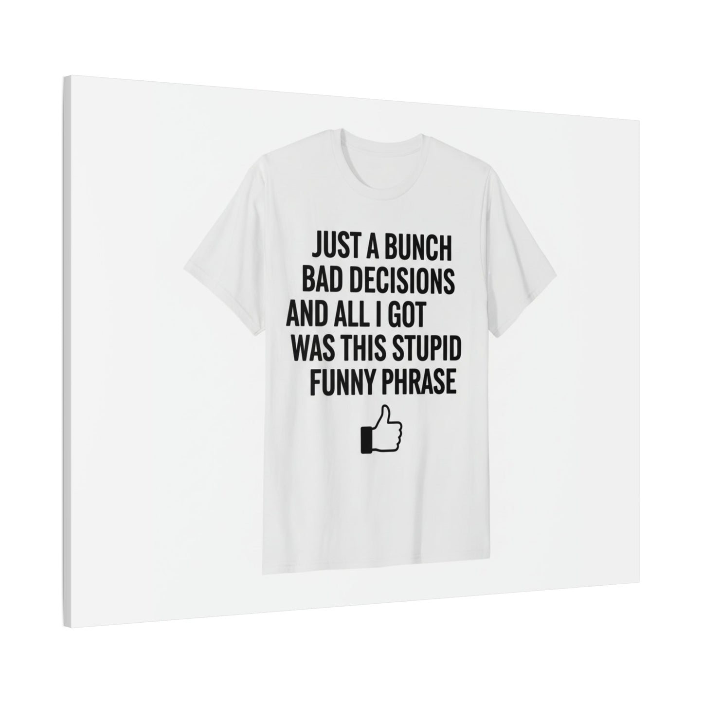 self-deprecating quote Canvas | sarcastic introvert wall art, anxiety humor