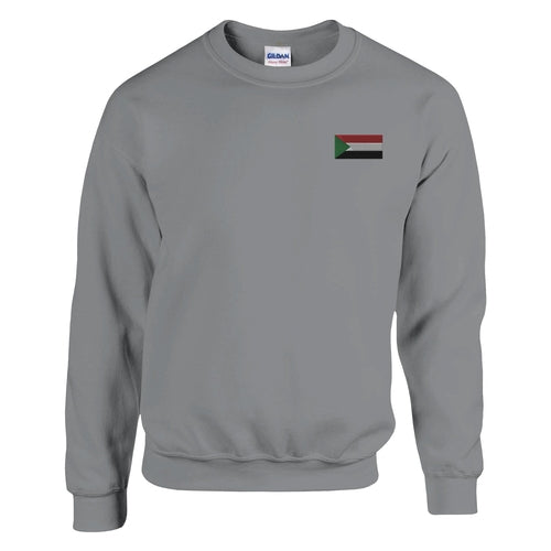 Sweat-shirt Drapeau du Soudan en broderie