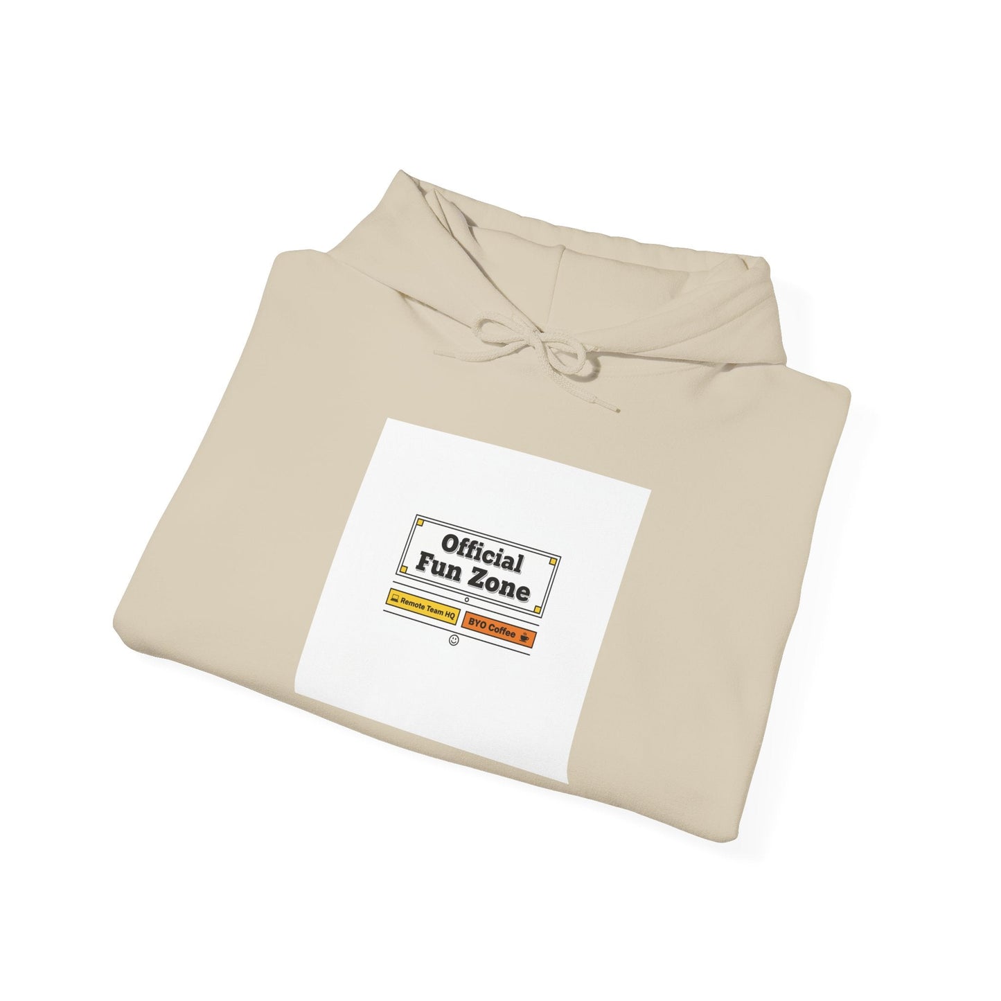 Office Sign Parody “Official Fun Zone” Hoodie | workplace humor, notice label