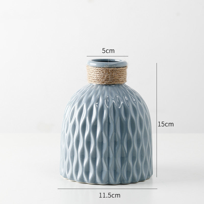 Light Luxury Ceramic Vase Decoration Living Room Bedroom Room Female Decoration