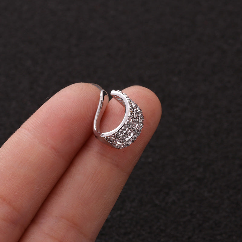 Fashion Women's Micro-Inlaid Anti-Pain Ear Clip