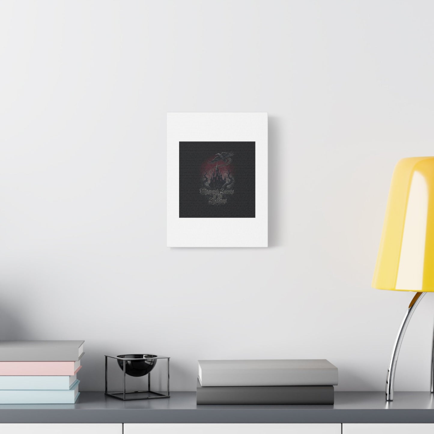 Whispered Secrets of the Shadows Castle Wall Art, Matte Canvas | Gothic Medieval Decor