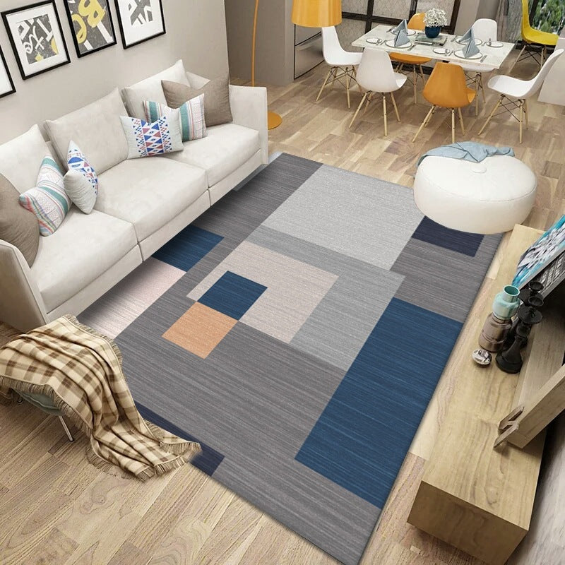 ins Style Simple Modern Nordic Sofa Living Room Carpet Bedroom Coffee Table Blanket Room Bedside Mats Can Be Customized