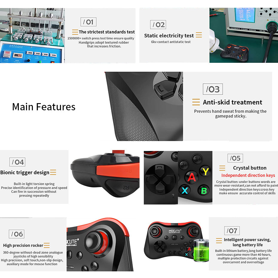 Magic Cart Mobile Phone Wireless Bluetooth Gamepad