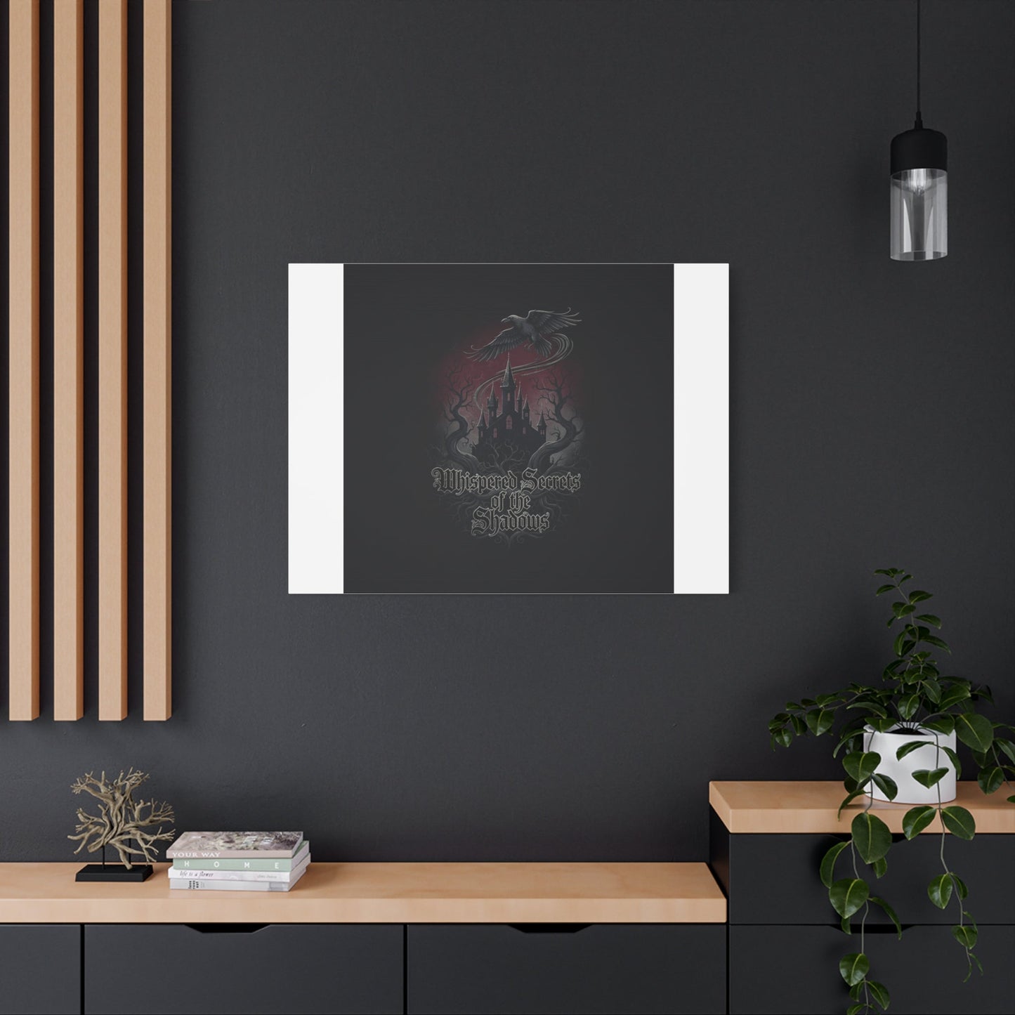 Whispered Secrets of the Shadows Castle Wall Art, Matte Canvas | Gothic Medieval Decor