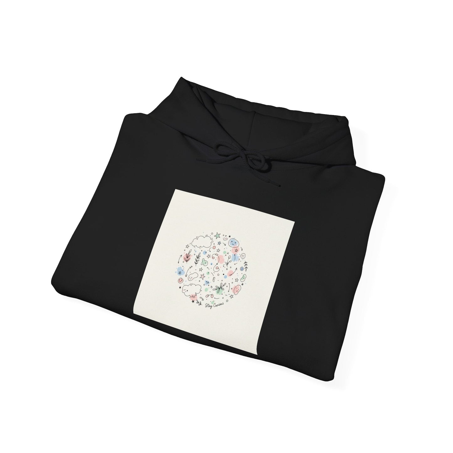 Minimal Hand-Drawn Doodle Circle Hoodie | Sketch Art, Line Drawing