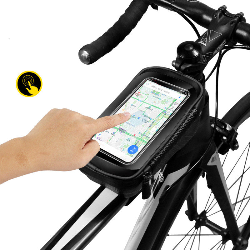 Hard shell bicycle bag mountain bike front beam bag top tube mobile phone bag saddle bag