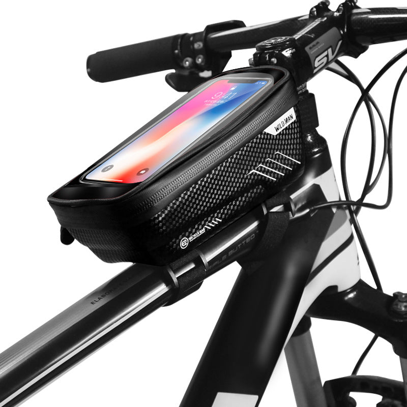 Hard shell bicycle bag mountain bike front beam bag top tube mobile phone bag saddle bag