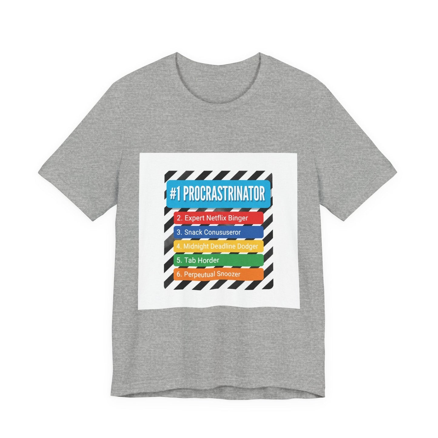 #1 Procrastinator Tee | Top-List Graphic, List Lover Shirt
