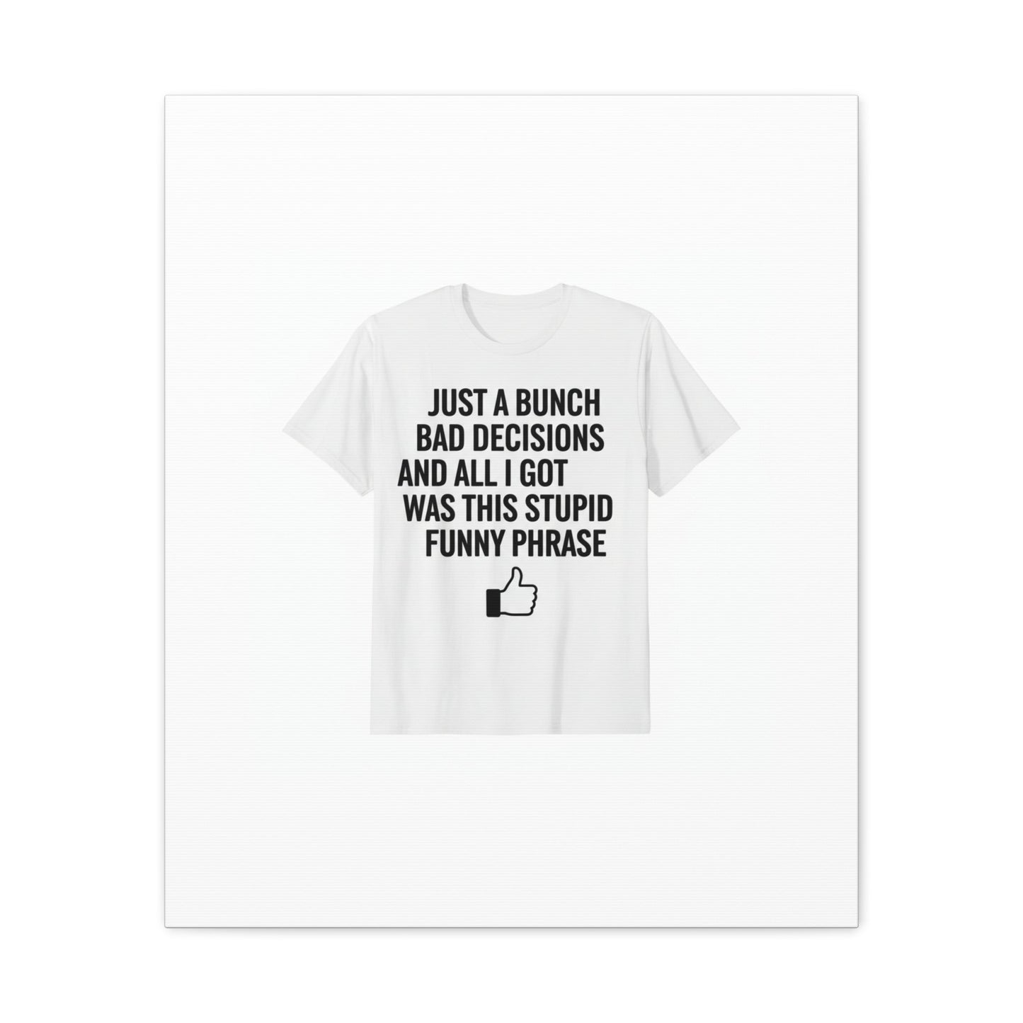 self-deprecating quote Canvas | sarcastic introvert wall art, anxiety humor