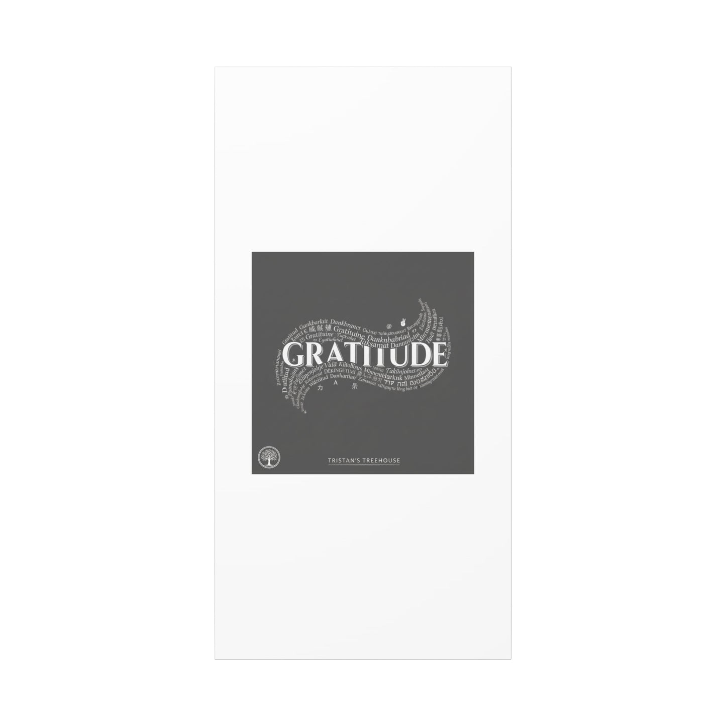 Gratitude Wall Art Matte Canvas | Tiny Treats, sweet uplifting print