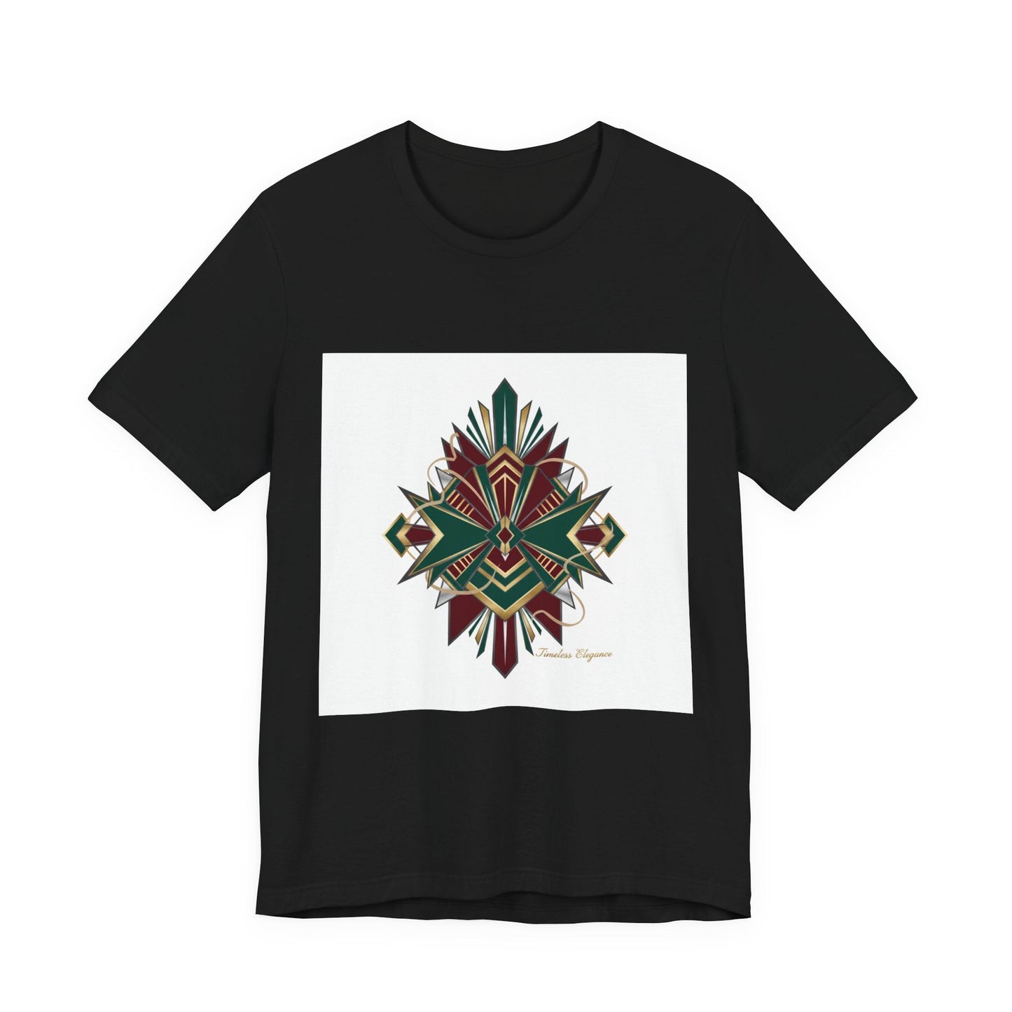 "Timeless Elegance" Art Deco Geometric T-Shirt | Vintage Luxury Graphic Tee