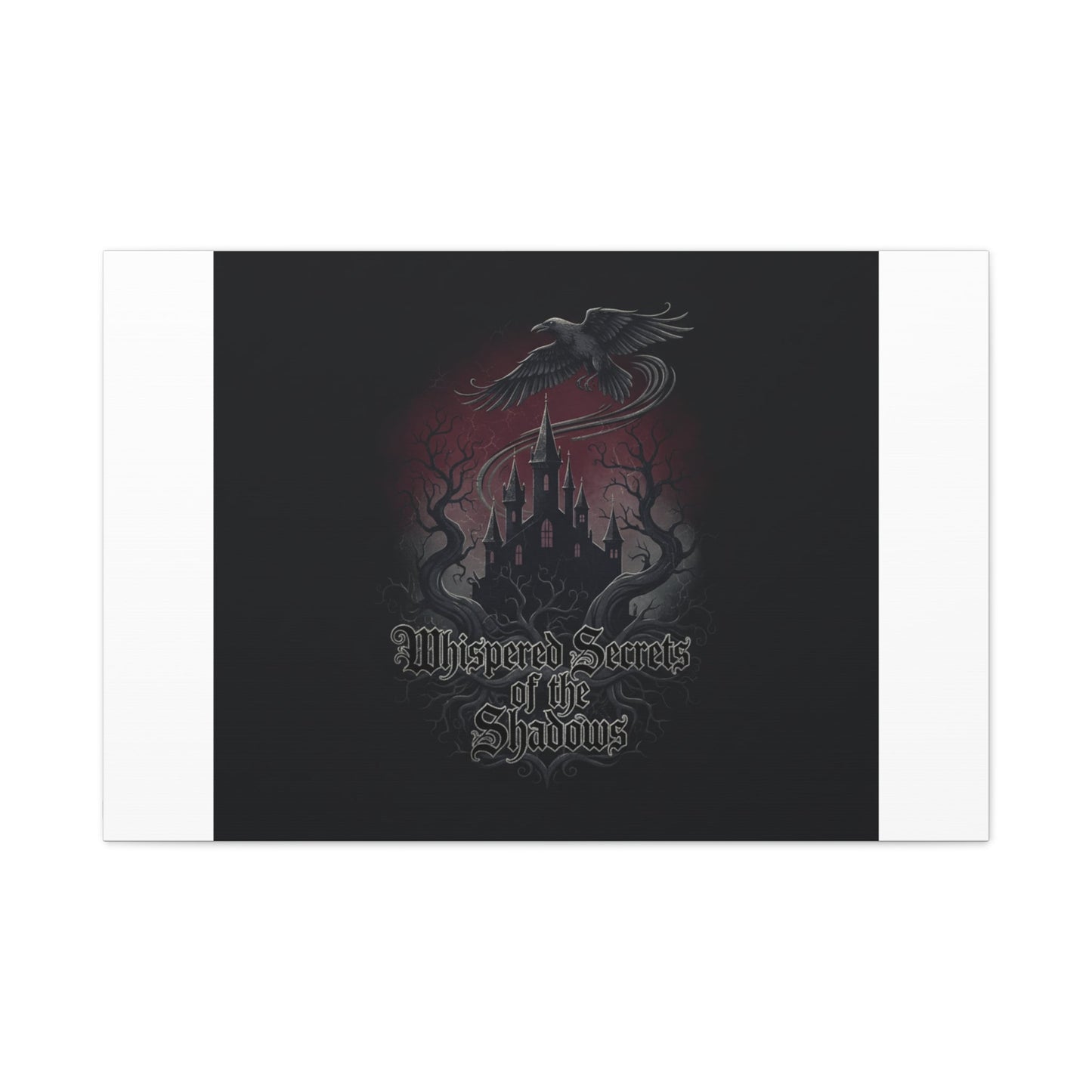 Whispered Secrets of the Shadows Castle Wall Art, Matte Canvas | Gothic Medieval Decor