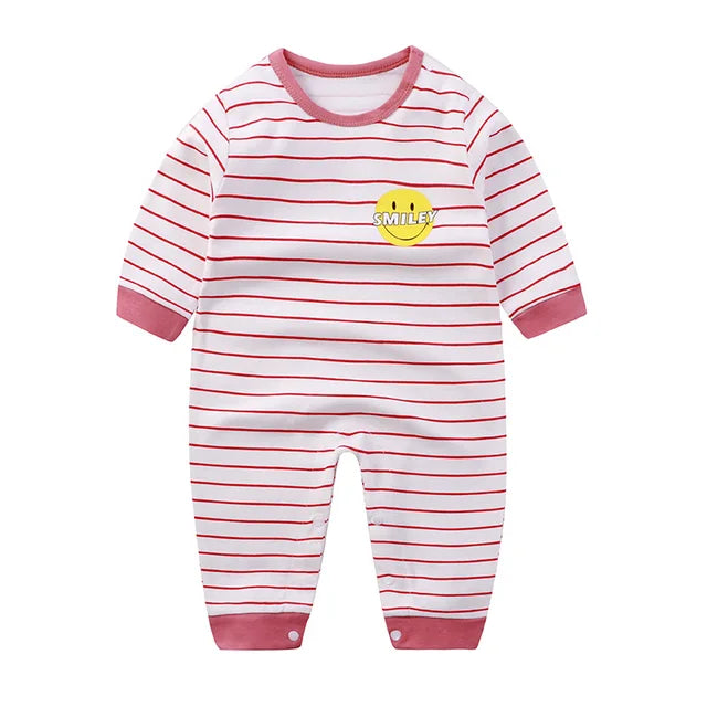 2024 Spring Autumn 0-2 Years Old Baby Romper Baby Jumpsuit Boys Girls Long-sleeved Trousers Newborn Romper Climbing Clothes