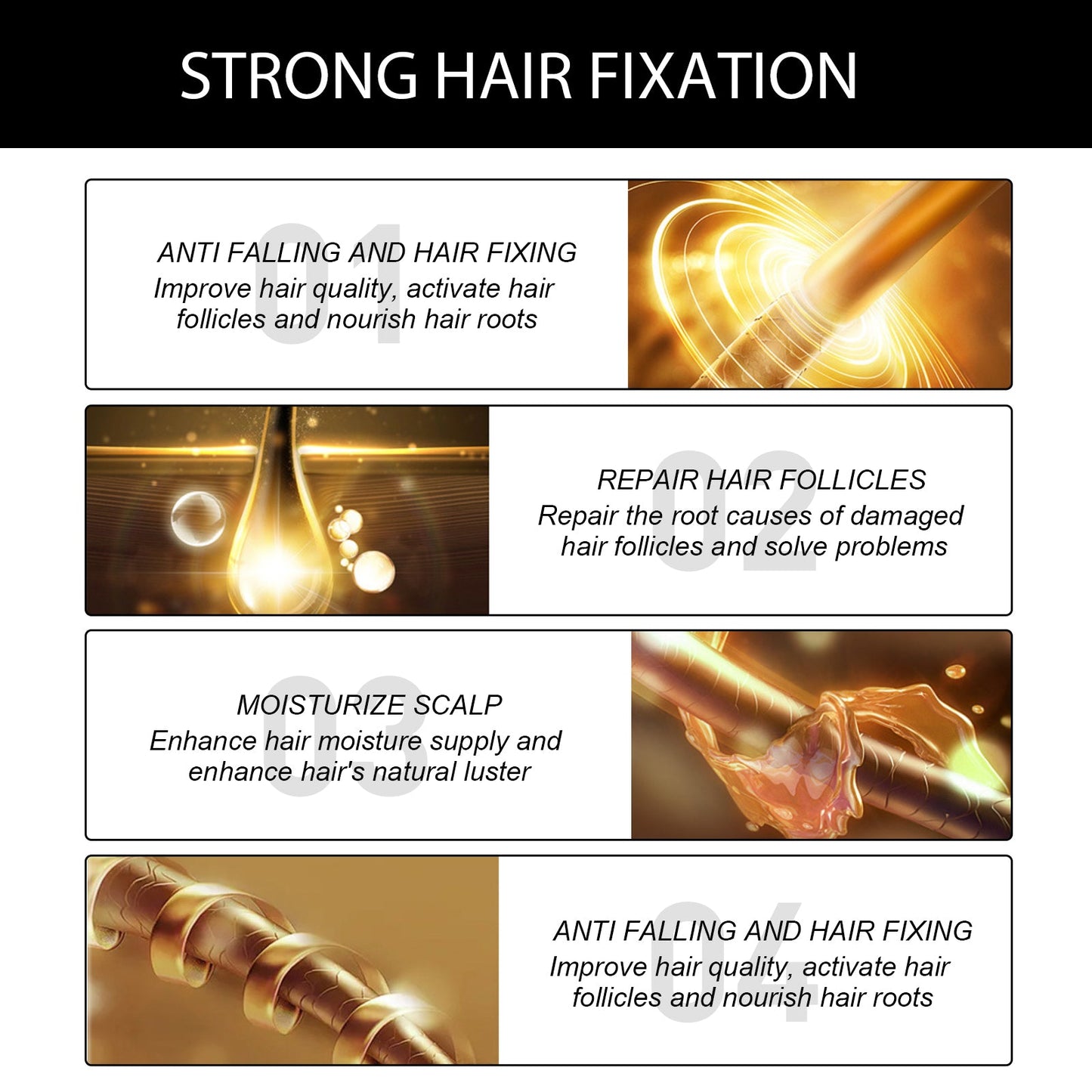 Hair Essential Oil, Scalp Massage Moisturizes And Softness To Prevent Strong And Thick Hair
