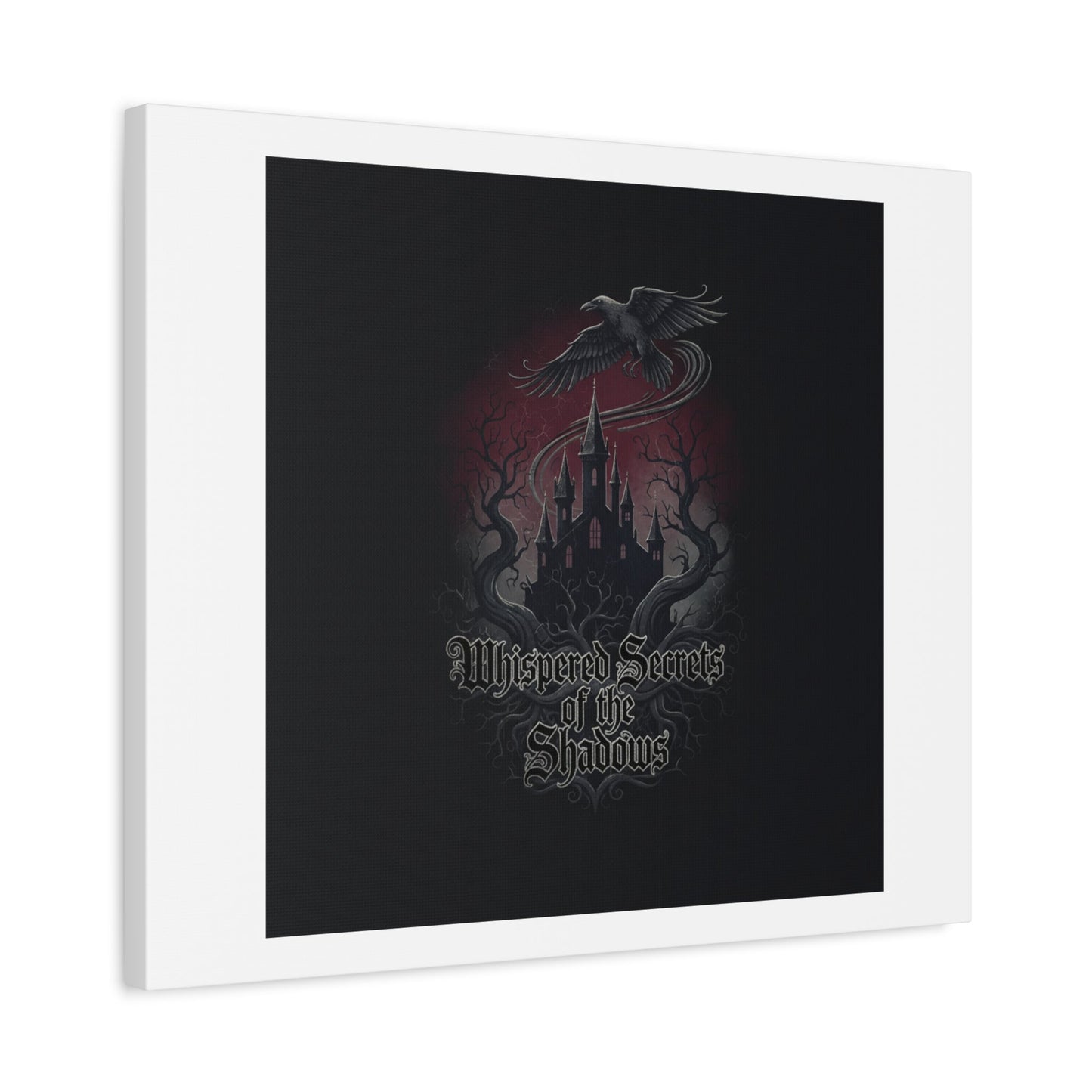 Whispered Secrets of the Shadows Castle Wall Art, Matte Canvas | Gothic Medieval Decor