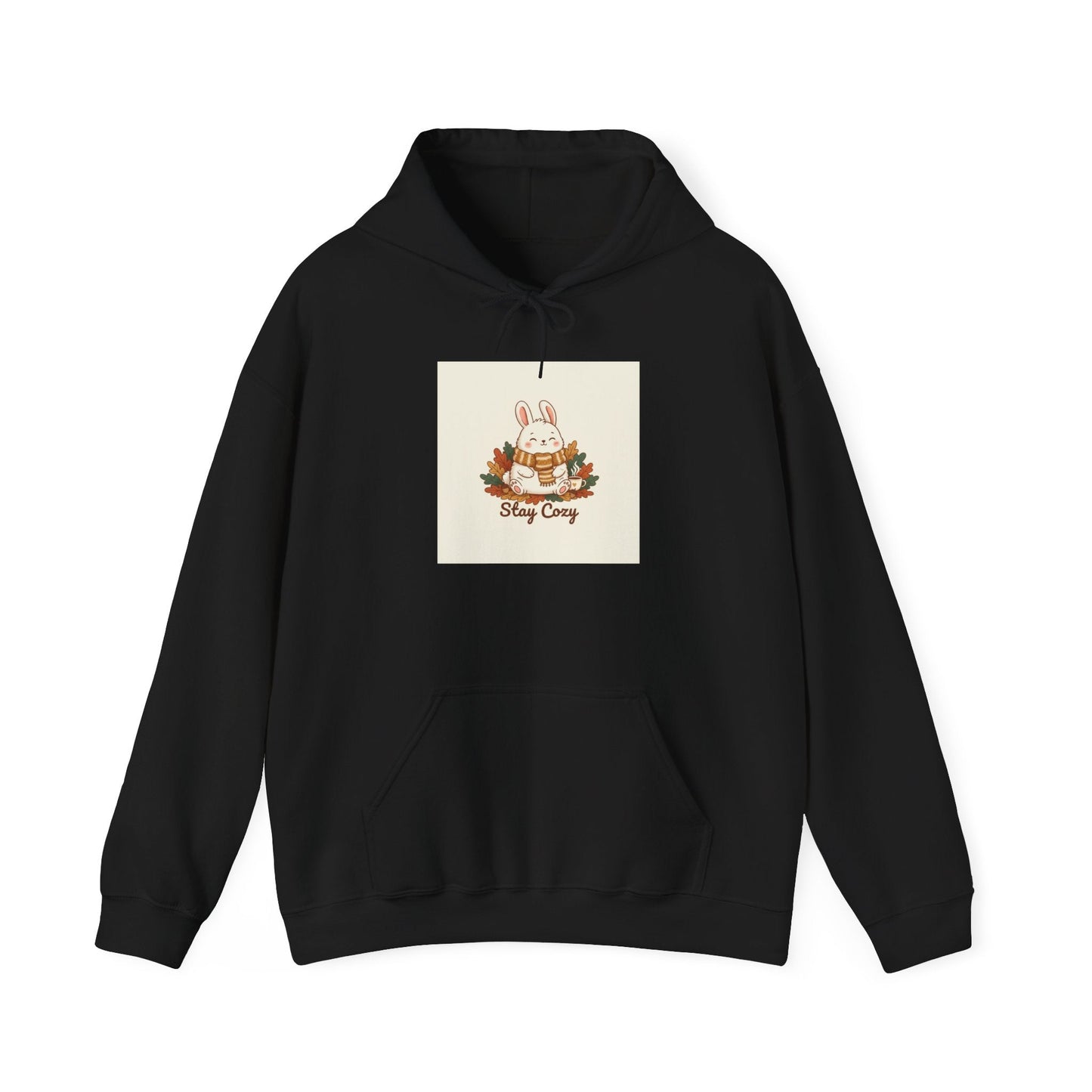 Cozy Bunny Winter Forest hoodie | cute animal illustration, cozy critter art