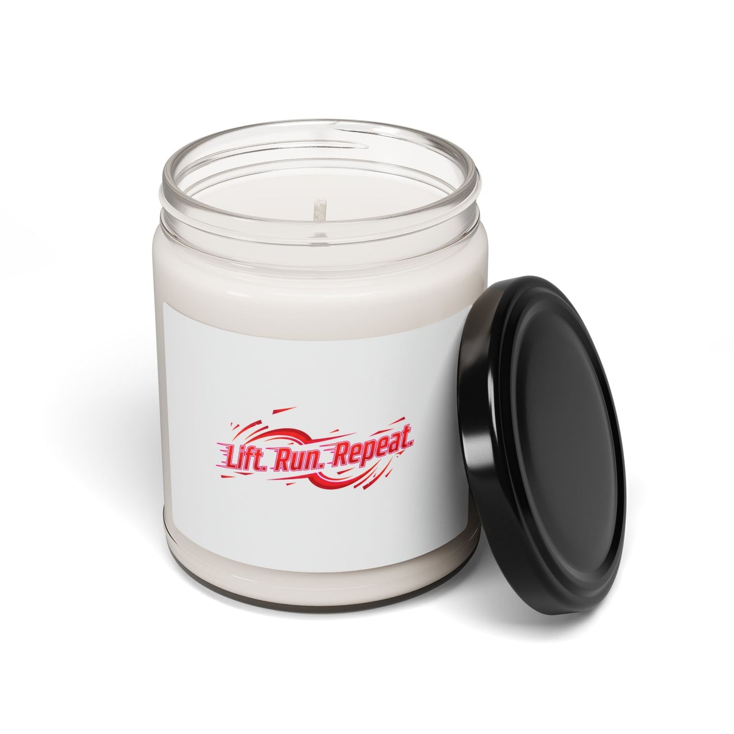 Lift Run Repeat Candle | Scented Soy Candle, 9oz, Fitness Motivation