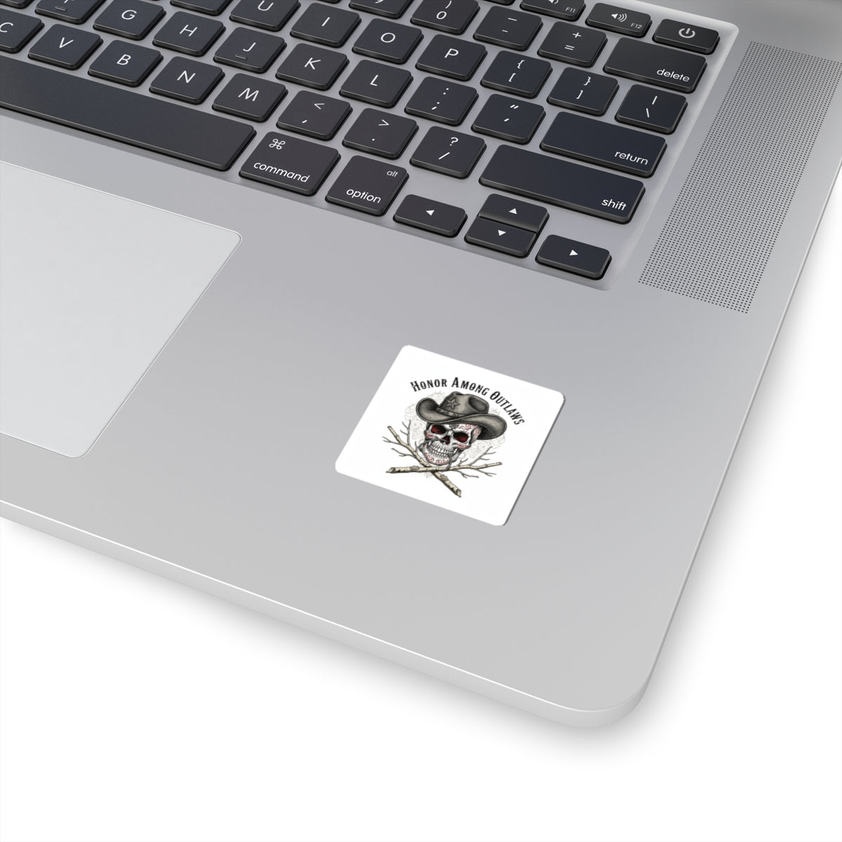 Honor Among Outlaws Sticker | Western Skull Art, Gothic Americana