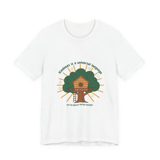 Kindness Is a Universal Language Tee | eco tee, climate humor