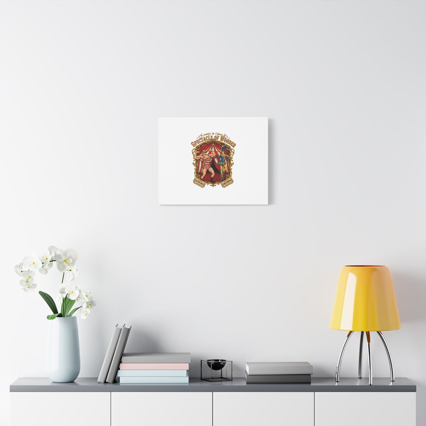 Spectacle of Wonder Circus Art Print, Canvas | Vintage Carnival Design
