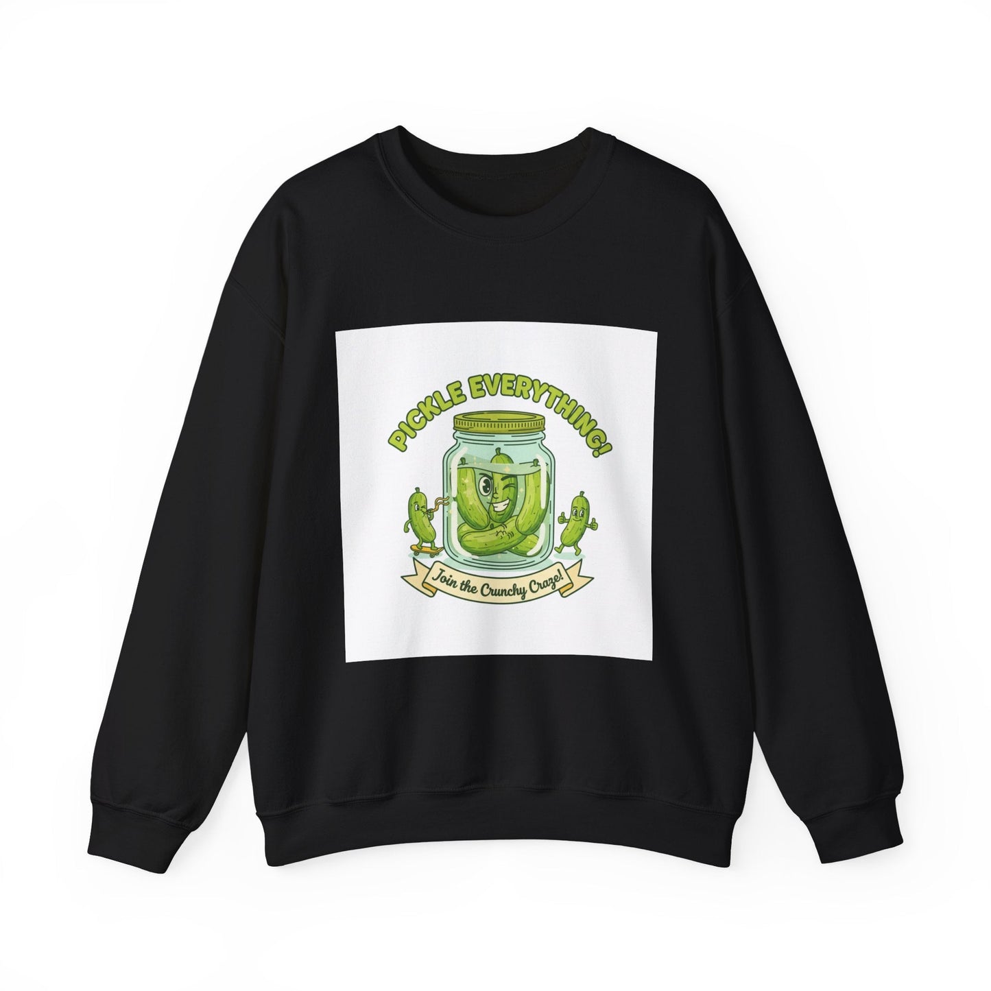 Pickle Everything jar crewneck | pickle lover sweatshirt, brine design