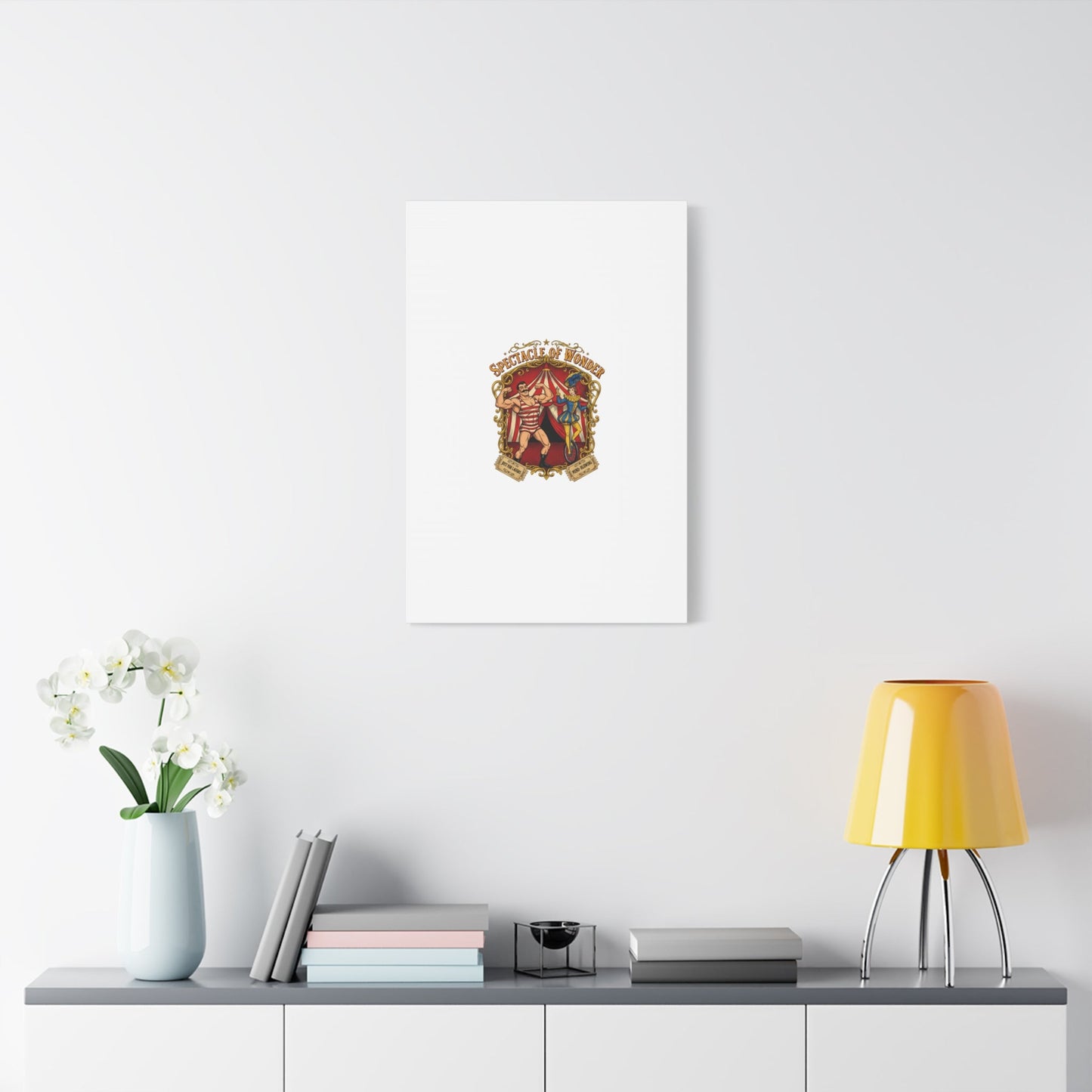Spectacle of Wonder Circus Art Print, Canvas | Vintage Carnival Design