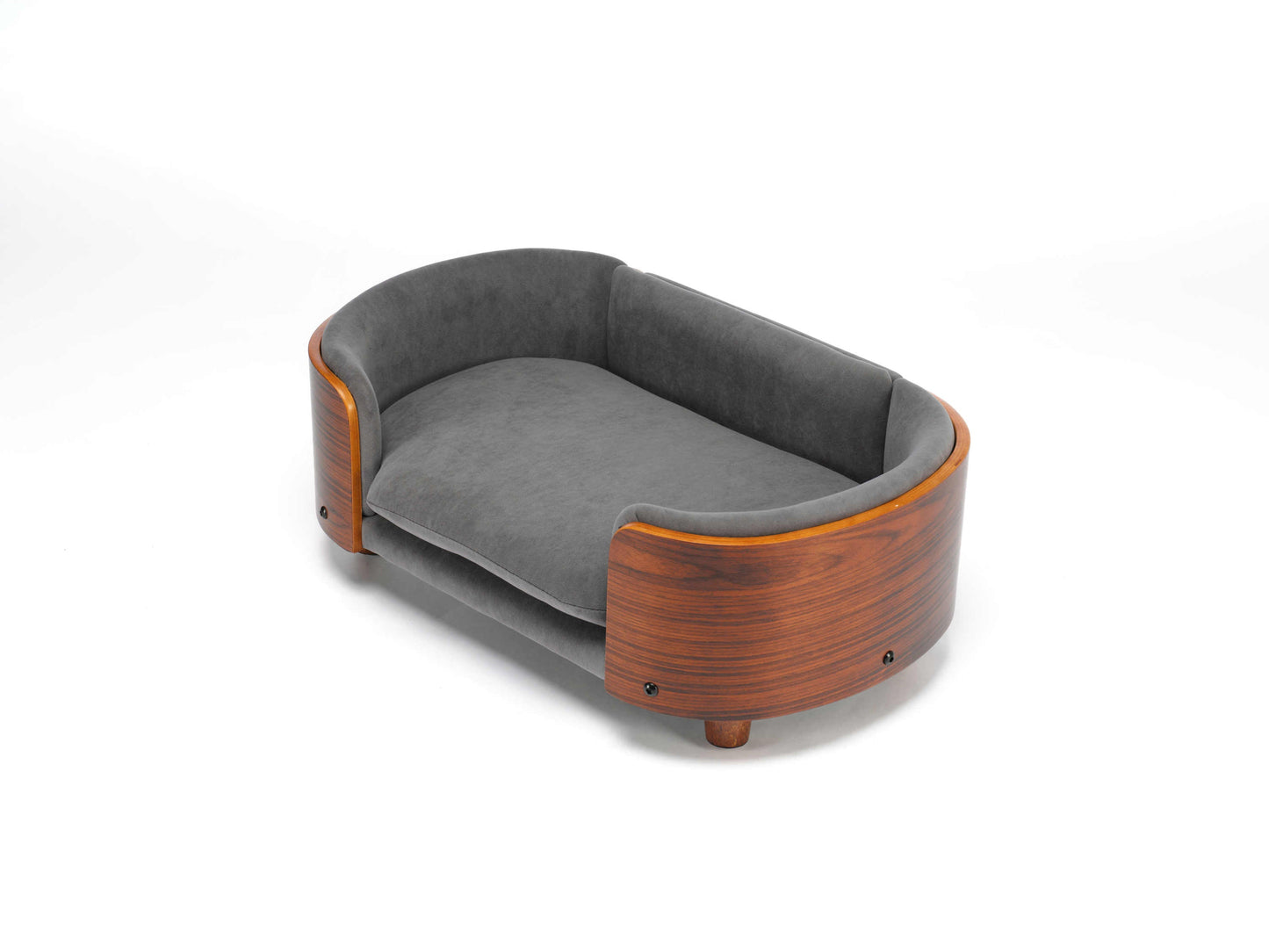 Scandinavian Style Elevated Dog Bed Pet Sofa with Solid Wood Legs and