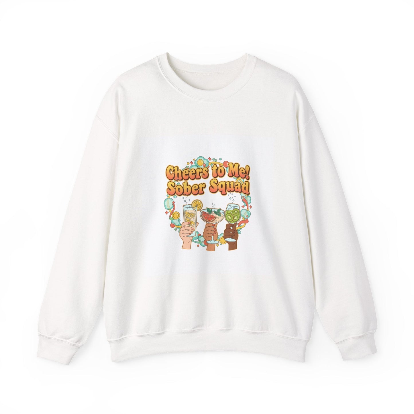 Cheers to Me Sober Squad Sweatshirt | Dry January, Sober Curious Mocktail