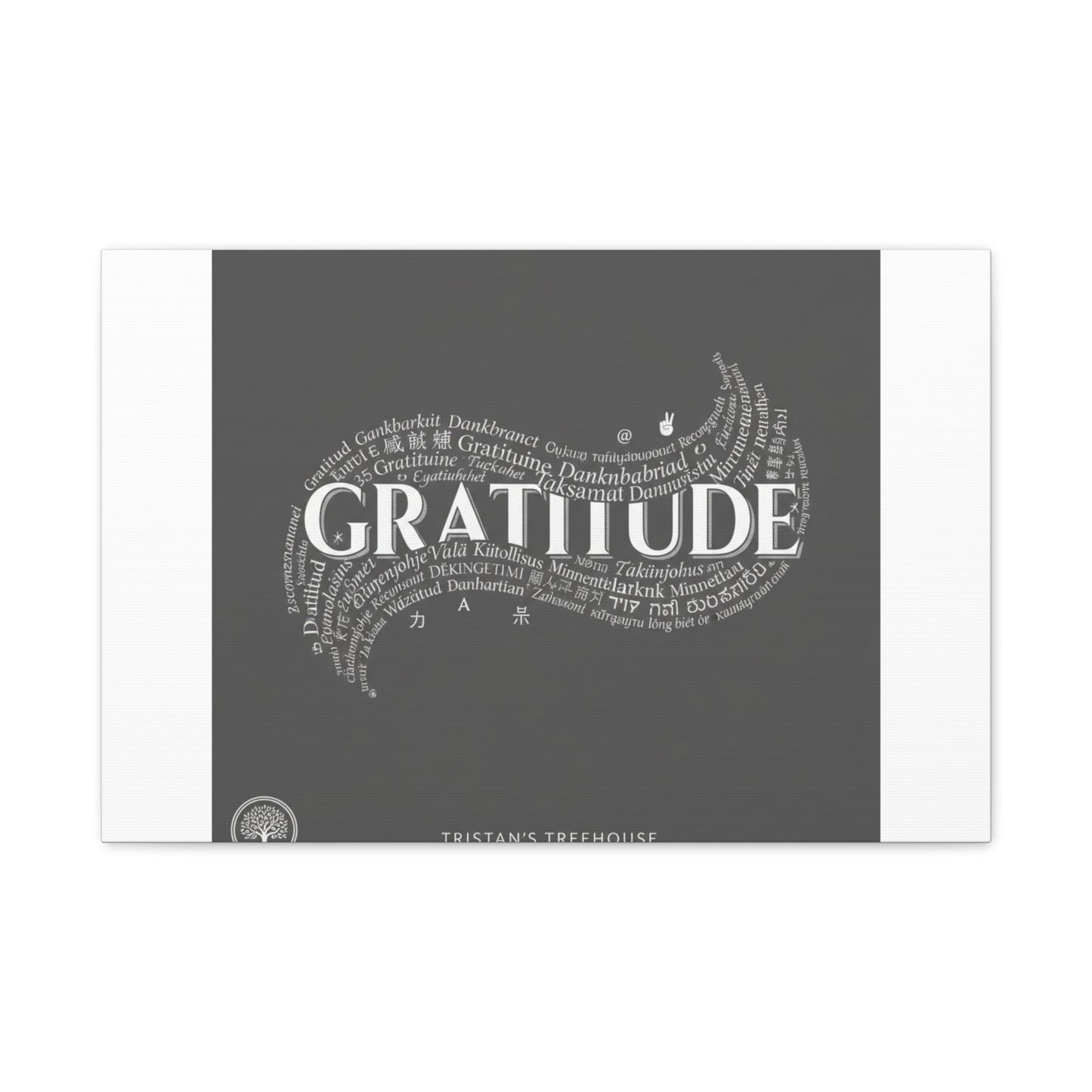 Gratitude Wall Art Matte Canvas | Tiny Treats, sweet uplifting print