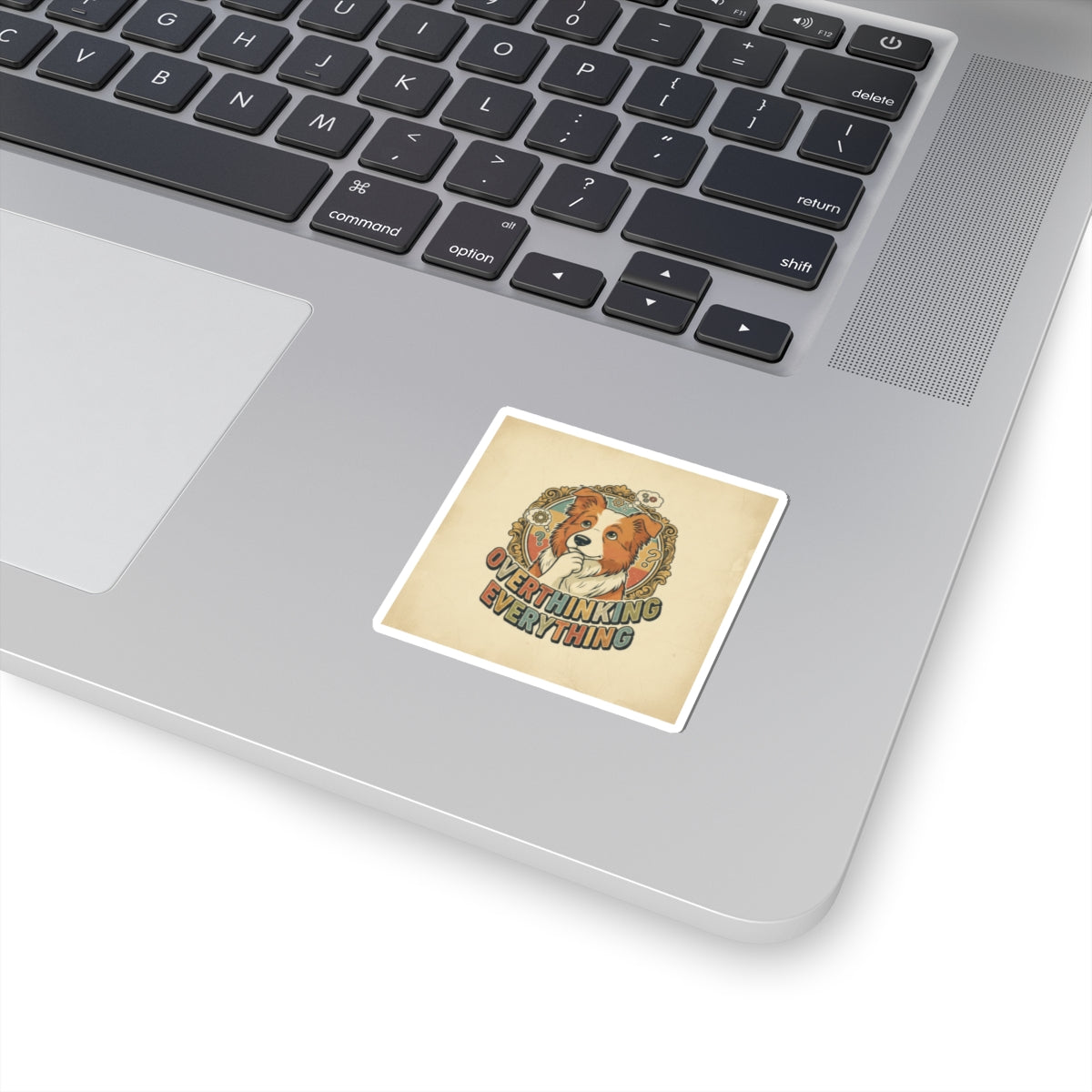 Overthinking Overrated — Funny Dog Sticker Pack