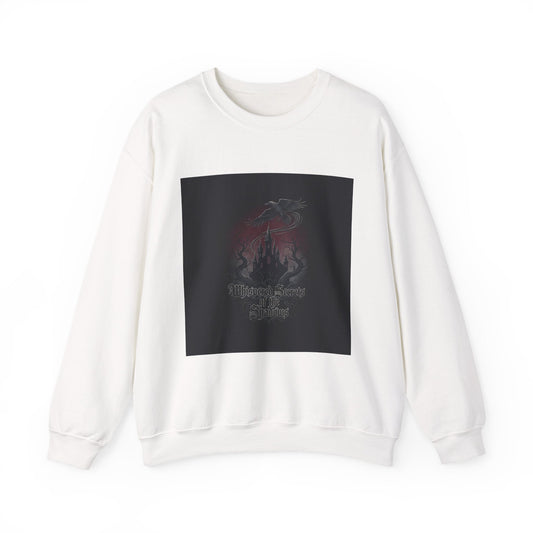 "Whispered Secrets of the Shadows" Gothic Crewneck | Dark Fantasy Sweatshirt